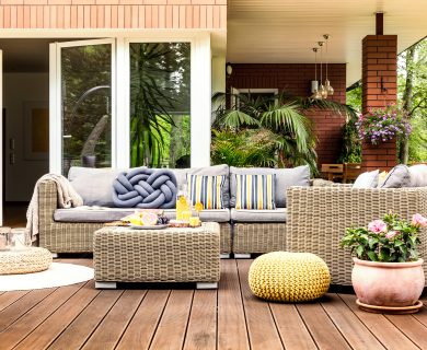 beige garden furniture on terrace 2024 10 19 23 05 30 utc min 390x320 - Guide to Choosing the Best Deck for Your Property