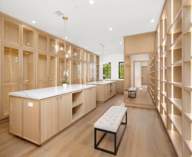 modern walk in closet with wooden shelves and cent 2025 02 10 06 40 31 utc 390x320 - Sustainable Woodworking Techniques